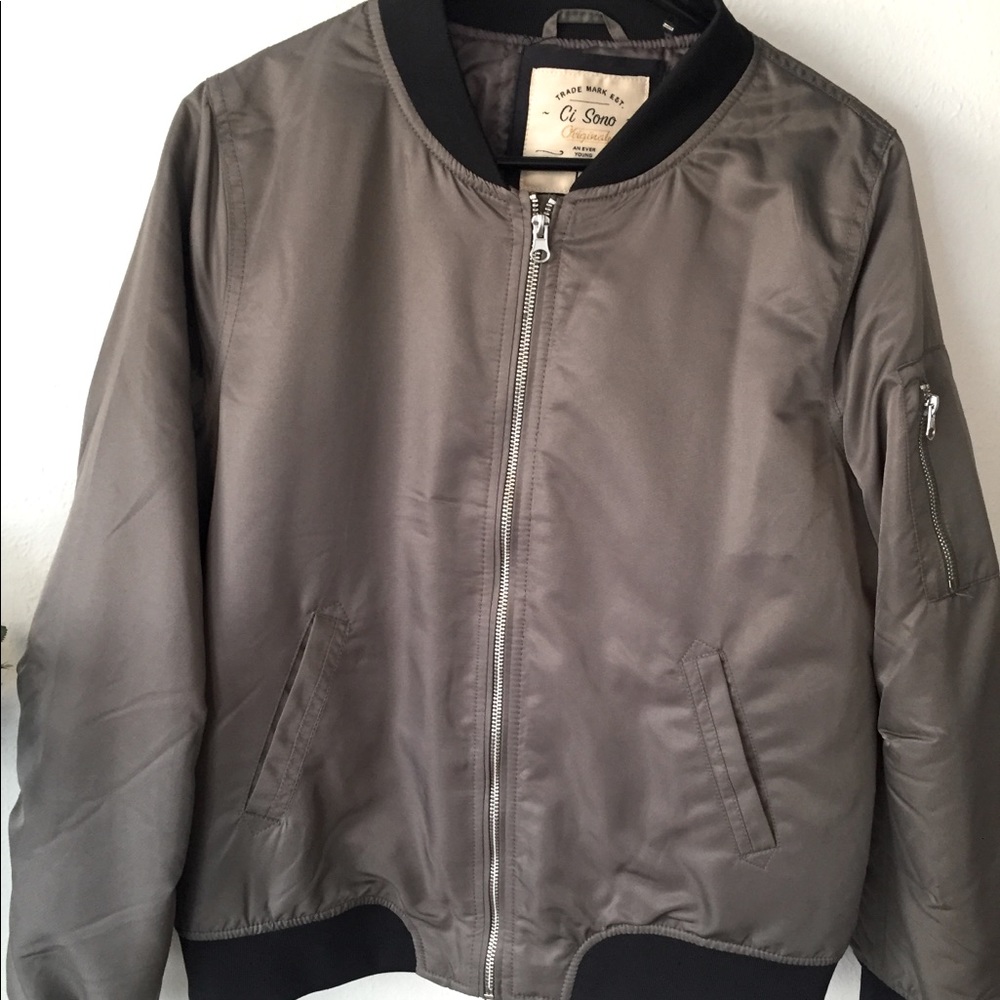 Ci sono originals gray bomber jacket